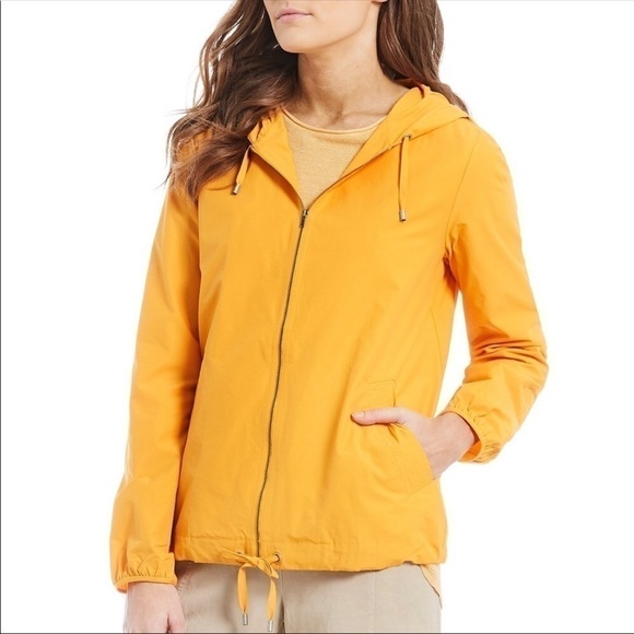 Eileen Fisher Yellow Jacket Organic Windbreaker M - Picture 1 of 8